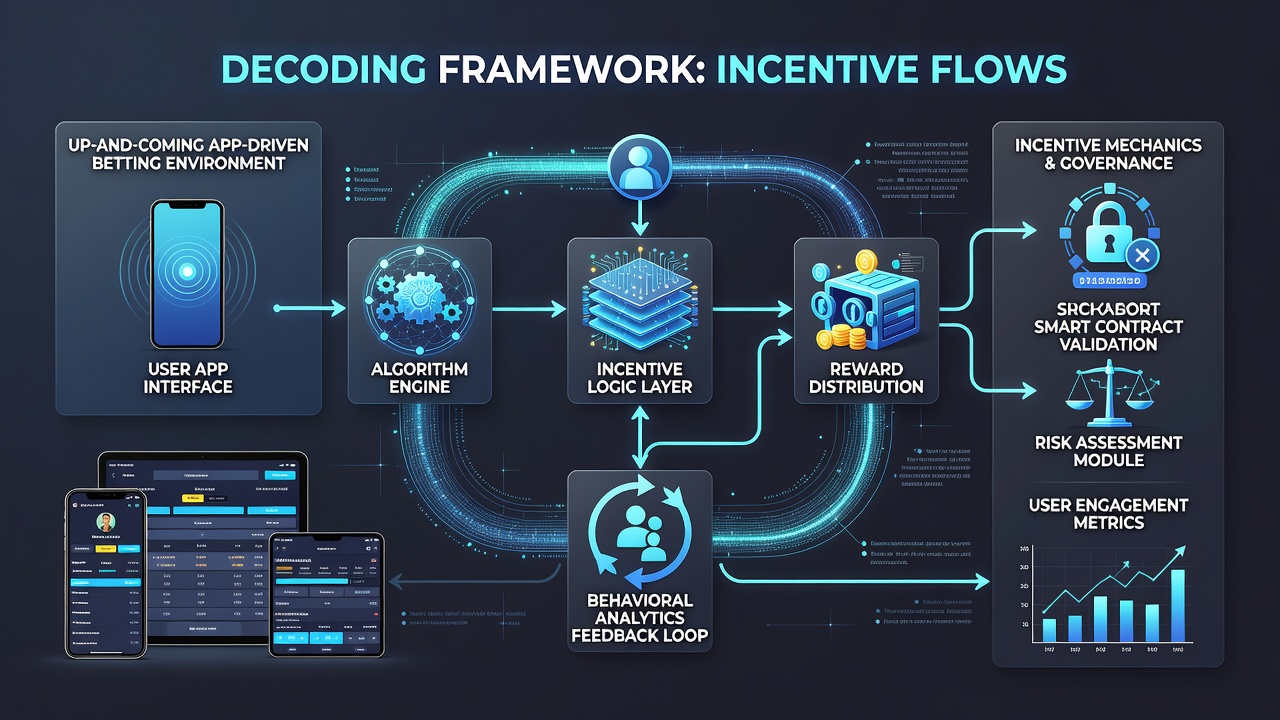 Diagram showing real-time data flows between app components and incentive distribution systems