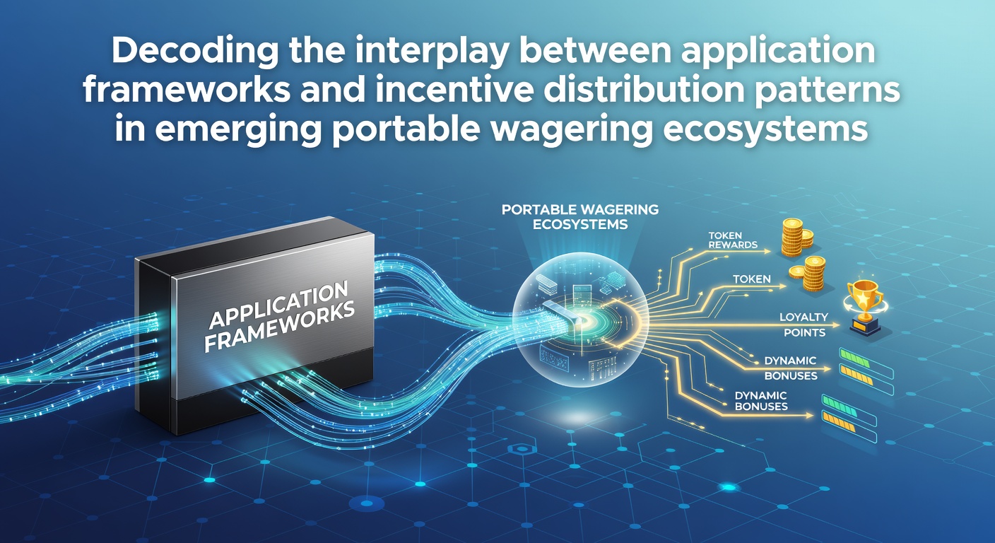 Mobile wagering app interface displaying framework modules and incentive distribution flows