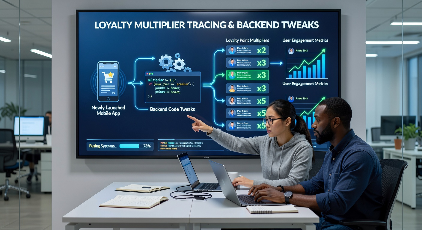 Code snippet and transaction log showing loyalty multiplier scaling linked to crypto payout confirmation