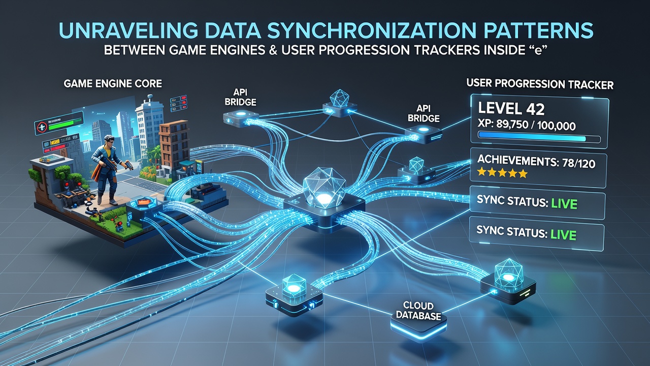 Backend architecture diagram showing game engine and tracker integration